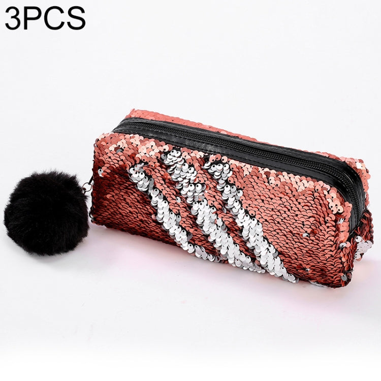 Reversible Sequin Pencil Case for Girls School Supplies Super Big Stationery Gift Magic Makeup Bag