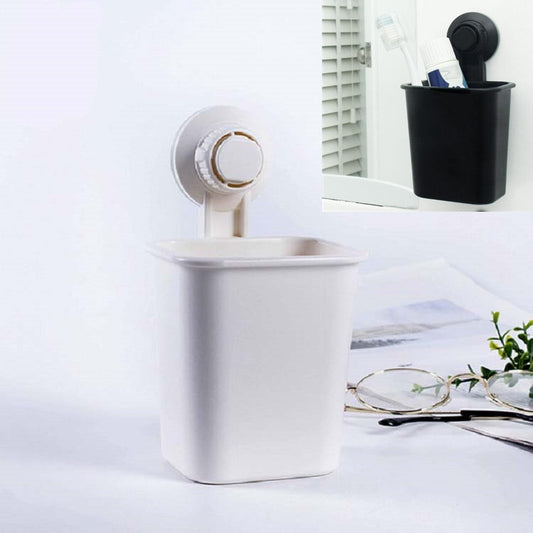 Suction Wall Toothpaste Toothbrush Holder Bathroom Shelf