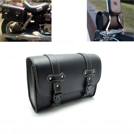 Motorcycle Saddle Bags Leather Storage Tool PU Leather Side Pouch Bags