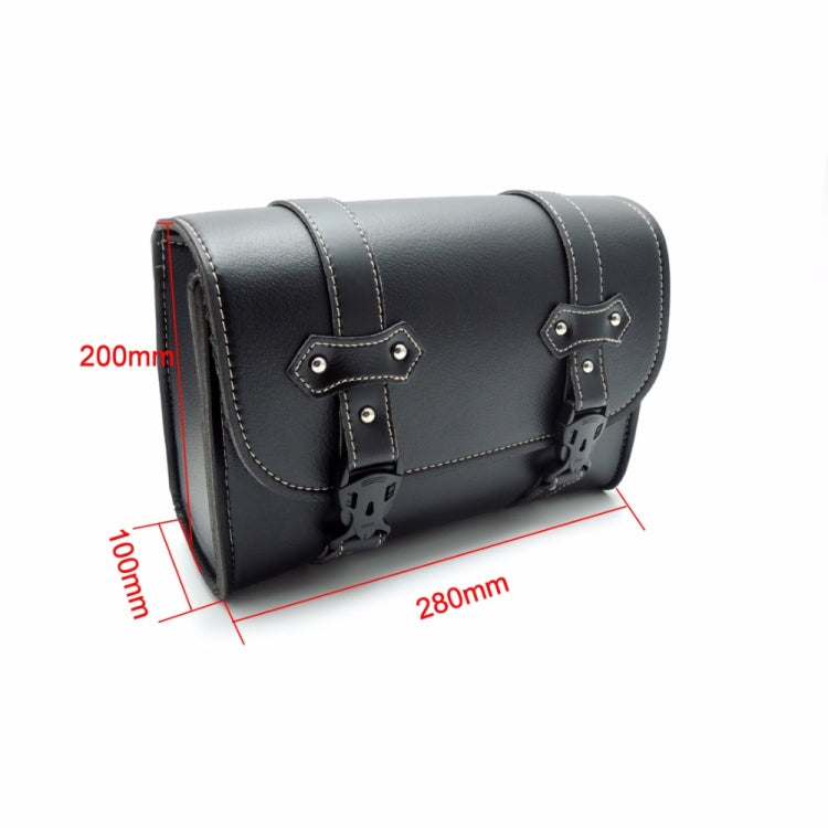 Motorcycle Saddle Bags Leather Storage Tool PU Leather Side Pouch Bags