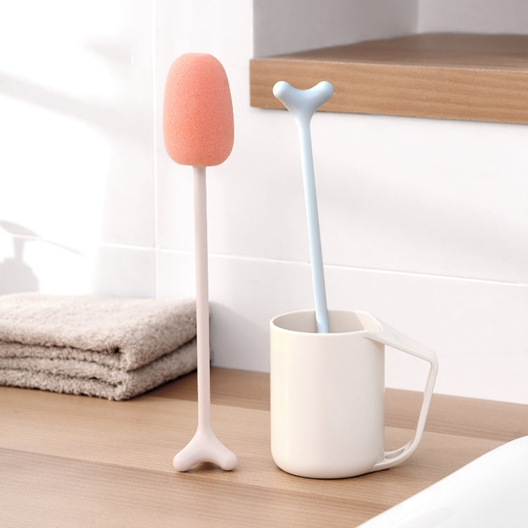 Long Handle Vertical Cup Brush Baby Bottle Sponge Cleaning Brush, Length: 29cm