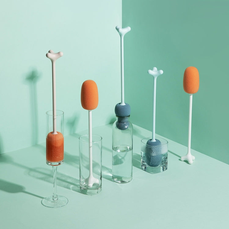 Long Handle Vertical Cup Brush Baby Bottle Sponge Cleaning Brush, Length: 29cm