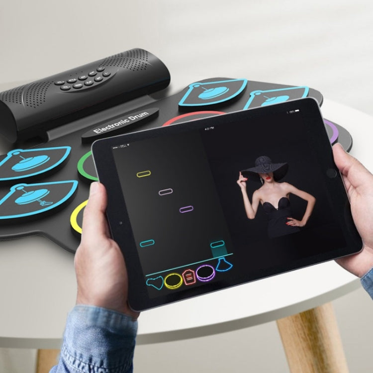 MD862M Bluetooth Drum Set For Beginners Learn To Play Portable Electronic Drums