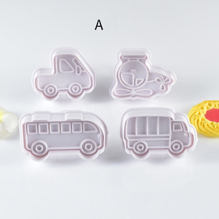 3 Sets Plastic Decorative Biscuit Mold Transportation Tool Series Biscuit Spring Mold
