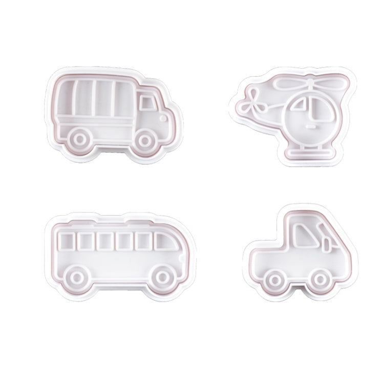 3 Sets Plastic Decorative Biscuit Mold Transportation Tool Series Biscuit Spring Mold