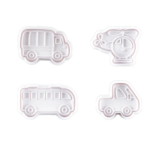 3 Sets Plastic Decorative Biscuit Mold Transportation Tool Series Biscuit Spring Mold