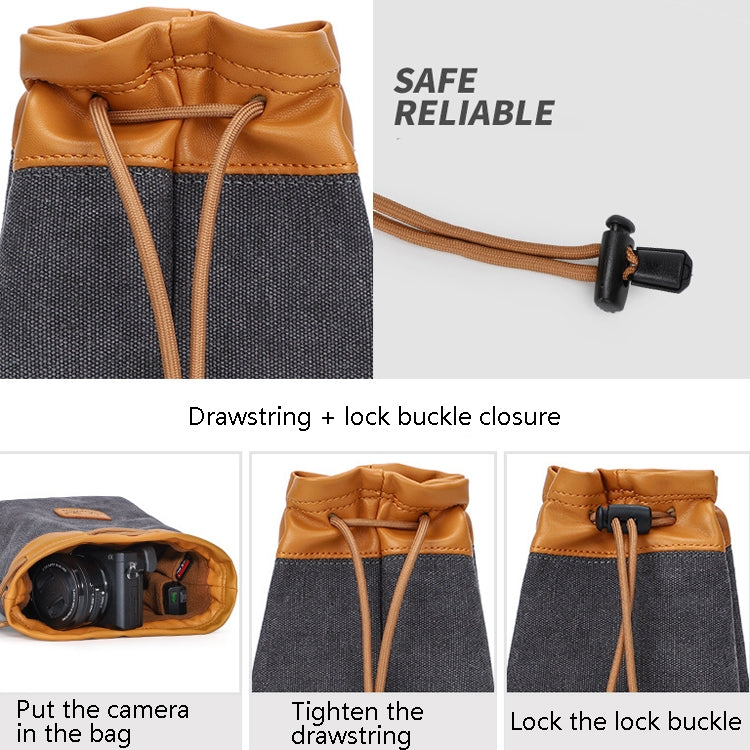 S.C.COTTON Liner Bag Waterproof Digital Protection Portable SLR Lens Bag Micro Single Camera Bag Photography Bag