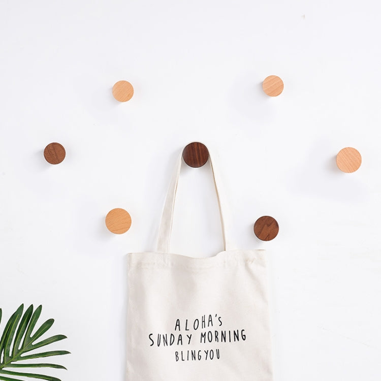 5 in 1 Solid Wood Coat Hook Wall Nail-Free Strong Sticky Hook