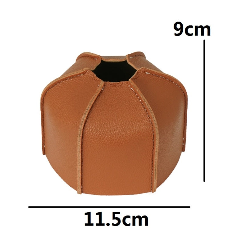 Outdoor Camping Flat Gas Tank Leather Case Camping Steam Lamp Fuel Tank PU Protective Cover