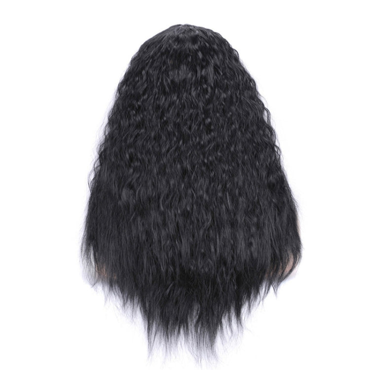 Matte Realistic Corn Perm Long Curly Hair Woolen Volume Wig Headgear