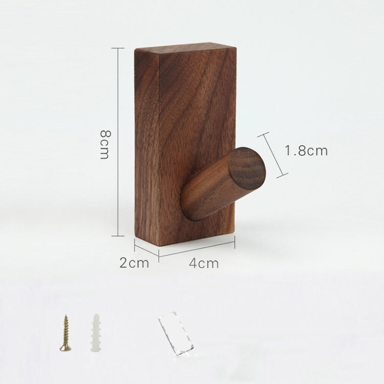 Solid Wood Punch-Free Entrance Behind The Door On The Wall Sticky Hook Clothes Hook Beech Wood