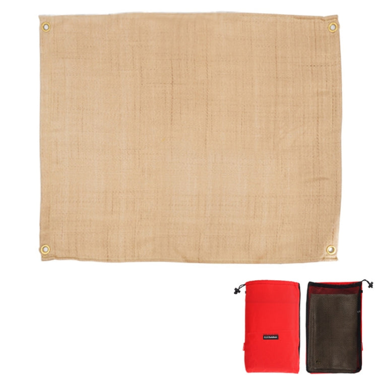 CLS Picnic Barbecue Heat Insulation Pad Glass Fiber Flame Retardant Cloth Small (46x44 cm)