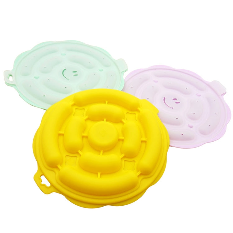 Food Grade Silicone Round Sausage Mold Baking Mold Homemade DIY Hot Dog Mold, Random Color Delivery