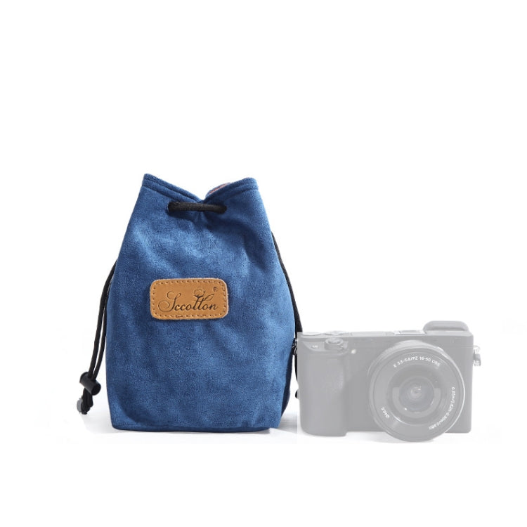 S.C.COTTON Liner Shockproof Digital Protection Portable SLR Lens Bag Micro Single Camera Bag, Square Khaki L, Square Blue L, Square Gray L, Square Brown L, Square Black L, Square Khaki M, Square Blue M, Square Gray M, Square Brown M, Square Black M    ...