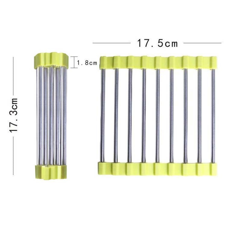 MS-202 Home Kitchen Stainless Steel Non-Slip Anti-Scalding Placemat Folding Heat Insulation Pot Mat, Color Random Delivery