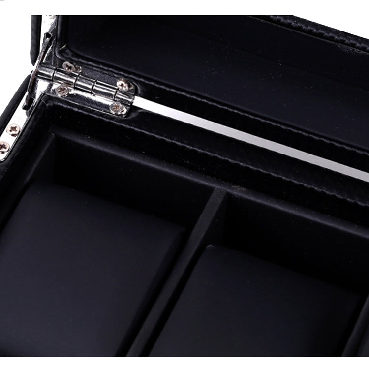 Woven Pattern PU Leather Watch Box Jewelry Storage Display Box