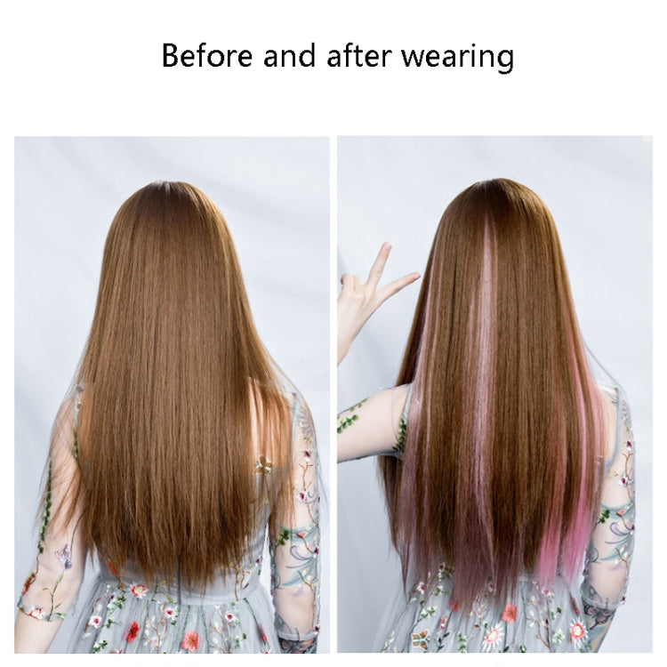 5 PCS Color Highlighting Hair Extension Piece One-Piece Invisible Seamless Hair Extension Piece