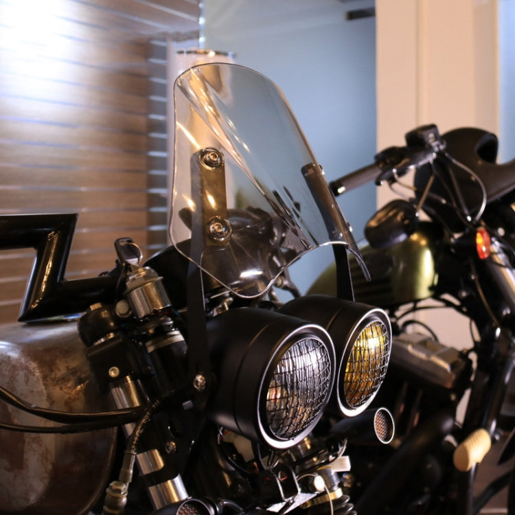 Motorcycle Retro Headlight CG125 Metal Universal Headlight Retro Dual Lamp