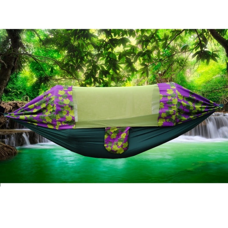 Outdoor Camping Mosquito-Proof Shade Hammock Parachute Cloth Printed Mosquito Net Hammock, Size: 270x140cm