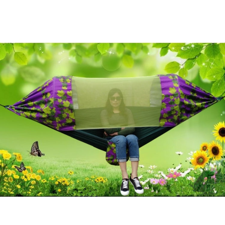 Outdoor Camping Mosquito-Proof Shade Hammock Parachute Cloth Printed Mosquito Net Hammock, Size: 270x140cm