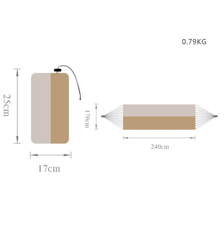 Outdoor Double Inflatable Hammock Anti-Rollover Camping Swing, Size: 270x140cm