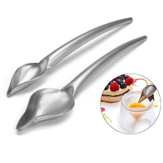 2 in 1 DIY Stainless Steel Chocolate Spoon Decorating Filter Spoon Set