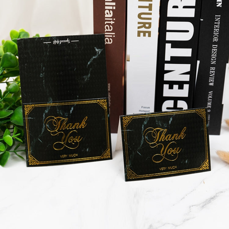 100 PCS Valentines Day Bronzing Greeting Card Flower Shop Birthday Thank You Card