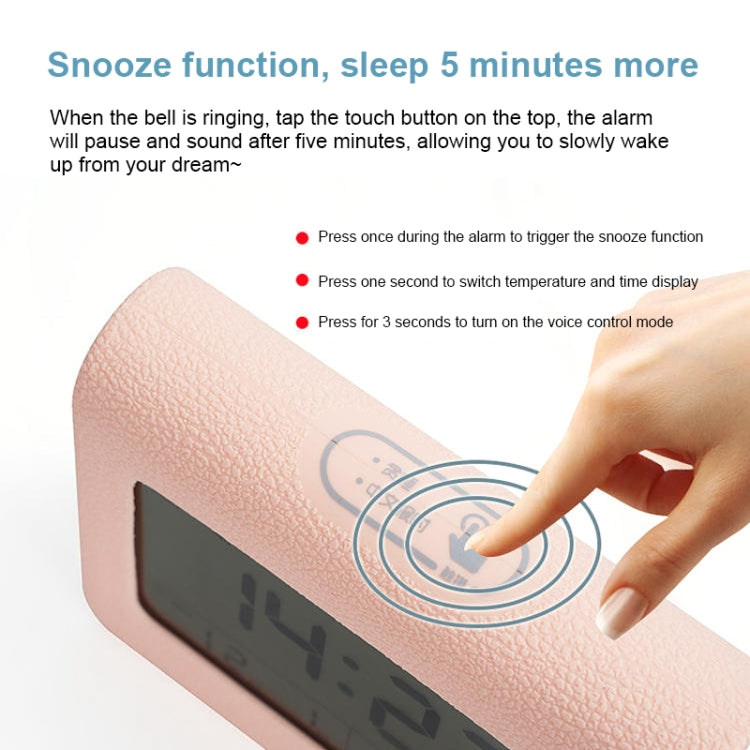 ZKLiLi Lazy Snooze Applet Alarm Clock Bedside Bluetooth Multifunctional Silent Digital Alarm Clock