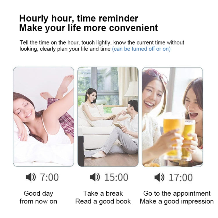 ZKLiLi Lazy Snooze Applet Alarm Clock Bedside Bluetooth Multifunctional Silent Digital Alarm Clock