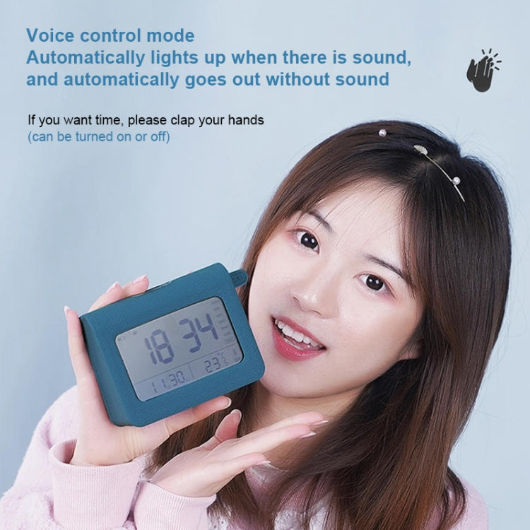 ZKLiLi Lazy Snooze Applet Alarm Clock Bedside Bluetooth Multifunctional Silent Digital Alarm Clock