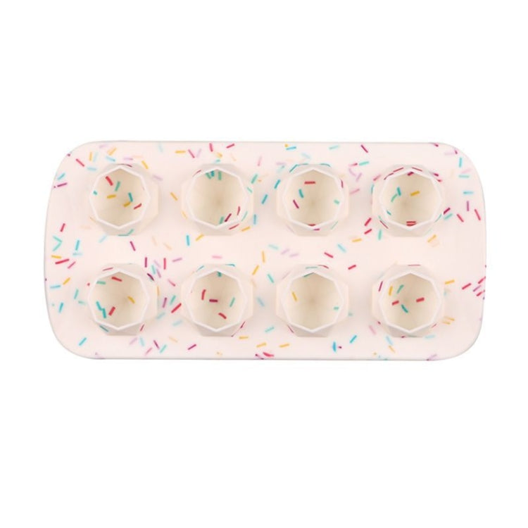 2 PCS Creative Silicone Ice Tray Mold 8 Continuous Mould Home-Made DIY Ice Tray Box, Style: