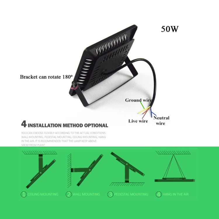 Ultra-Thin LED Plant Light, Full Spectrum COB Growth Light, Vegetable, Fruit & Flower Greenhouse Fill Light Without Plug