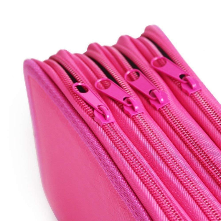 Solid Color Square Four-Layer Pencil Case Sketch Colorful Pencil Case With 72 Holes