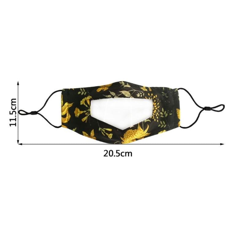 Anti-Fog Lip Language Face Shield For The Deaf And Mute Solid Color Printing Face Shield