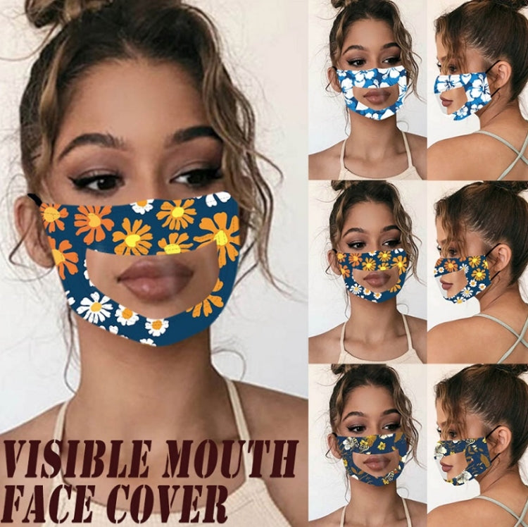 Anti-Fog Lip Language Face Shield For The Deaf And Mute Solid Color Printing Face Shield