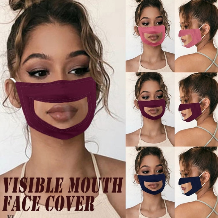 Anti-Fog Lip Language Face Shield For The Deaf And Mute Solid Color Printing Face Shield