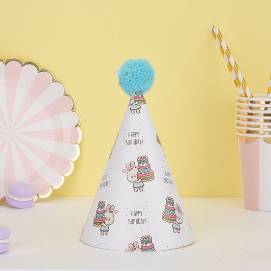 20 PCS Cute Children Bronzing Birthday Hats Cake Baking Decoration Party Hats, Cats, Unicorn, Wave Point, Daisy, Happy Birthday, Star & Moon Bronzing, Golden Ball Cap Happy Birthday, Golden Ball Cap 2 Monster, Golden Ball Cap Spaceman