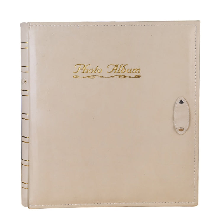 6 inch 500 Sheets Interstitial PP Album PU Leather Retro Bronzing Cover Photo Album