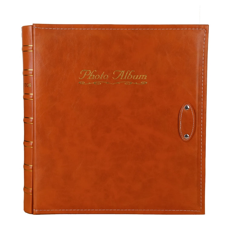 6 inch 500 Sheets Interstitial PP Album PU Leather Retro Bronzing Cover Photo Album