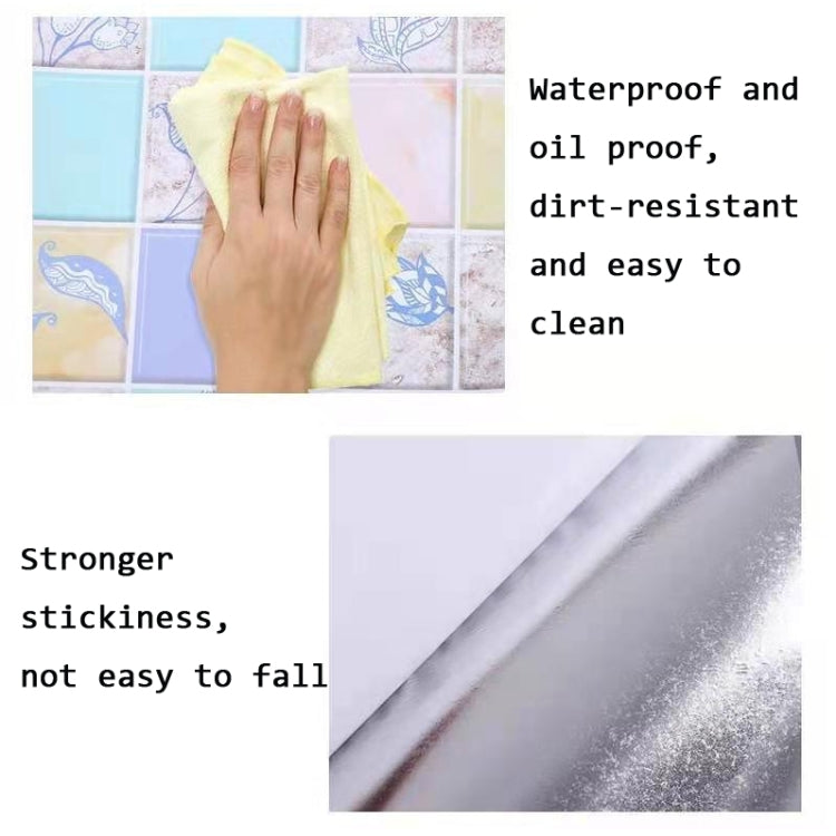 Kitchen Anti-Smoke Tile Wall Stickers Stove Wallpaper