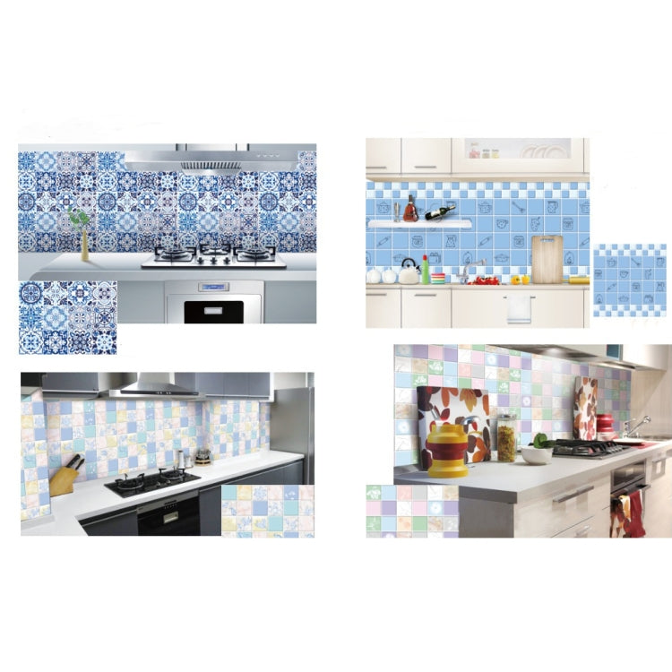 Kitchen Anti-Smoke Tile Wall Stickers Stove Wallpaper