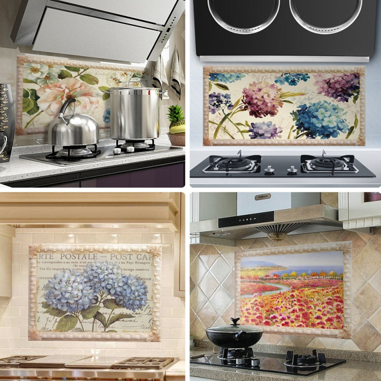 Self-Adhesive Heat-Resistant Oil-Proof Stickers Household Kitchen Stove Tile Wall Stickers