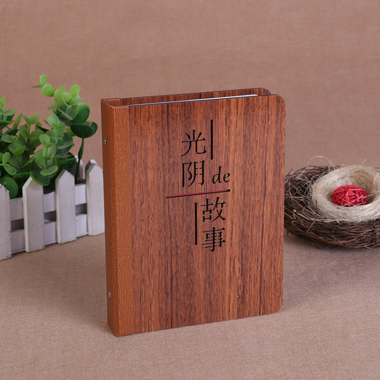 6-Inch 32 Sheets Wooden DIY Photo Album Creative Gift