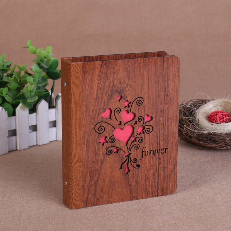 6-Inch 32 Sheets Wooden DIY Photo Album Creative Gift