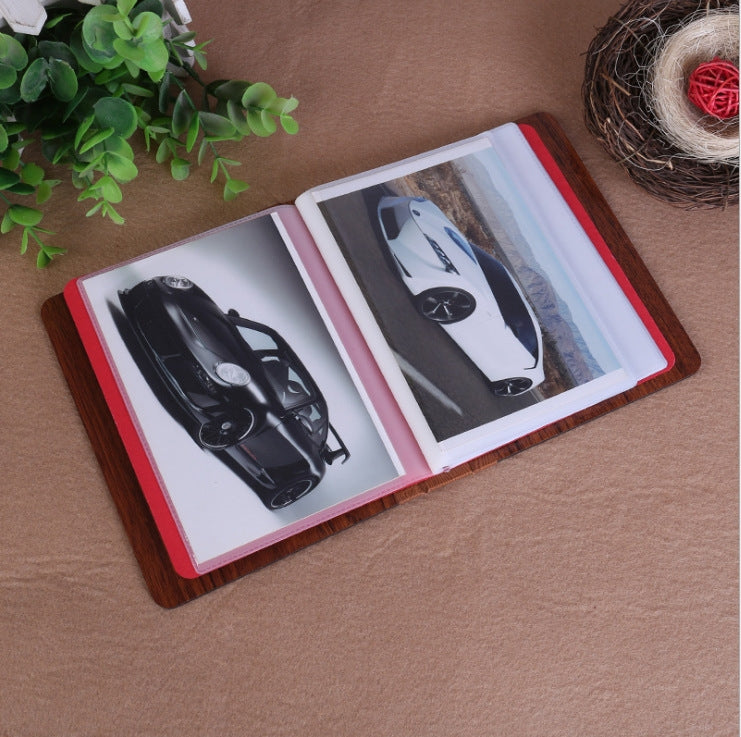 6-Inch 32 Sheets Wooden DIY Photo Album Creative Gift