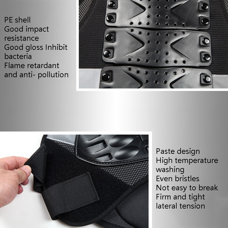 SULAITE Roller Skating Motorcycle Back Protector Spine Protection Sports Protective Gear Racing Vest, Size: