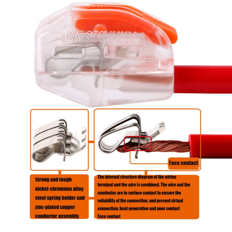 10 PCS VSE-415W Wire Connector Transparent Terminal