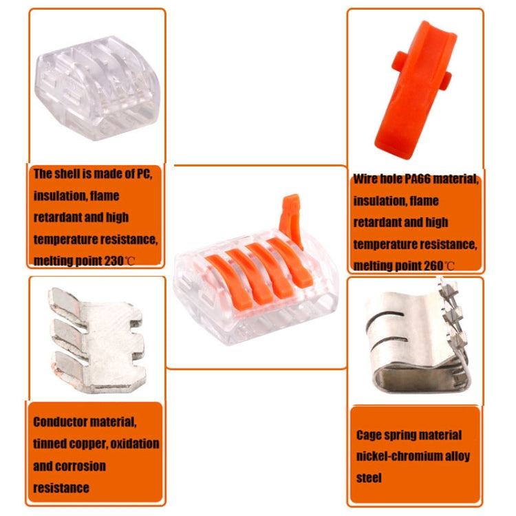 10 PCS VSE-415W Wire Connector Transparent Terminal