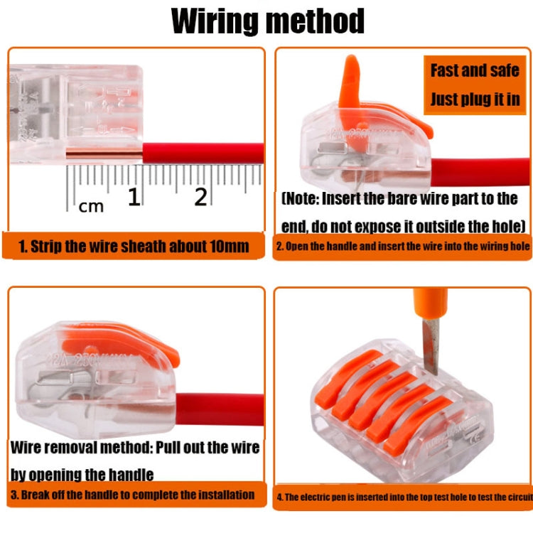 10 PCS VSE-415W Wire Connector Transparent Terminal