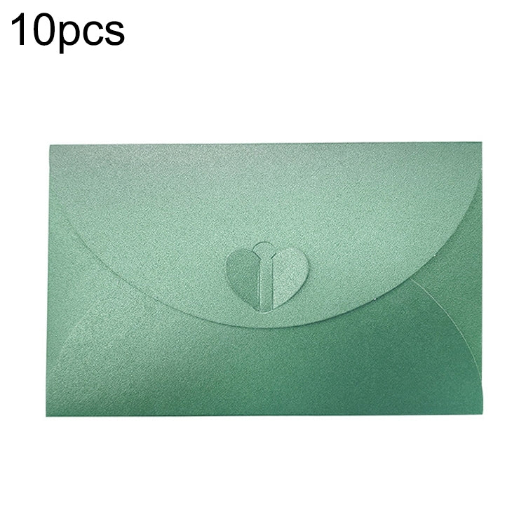 10pcs Love Buckle Pearl Paper Hot Stamping Envelope Invitation Letter